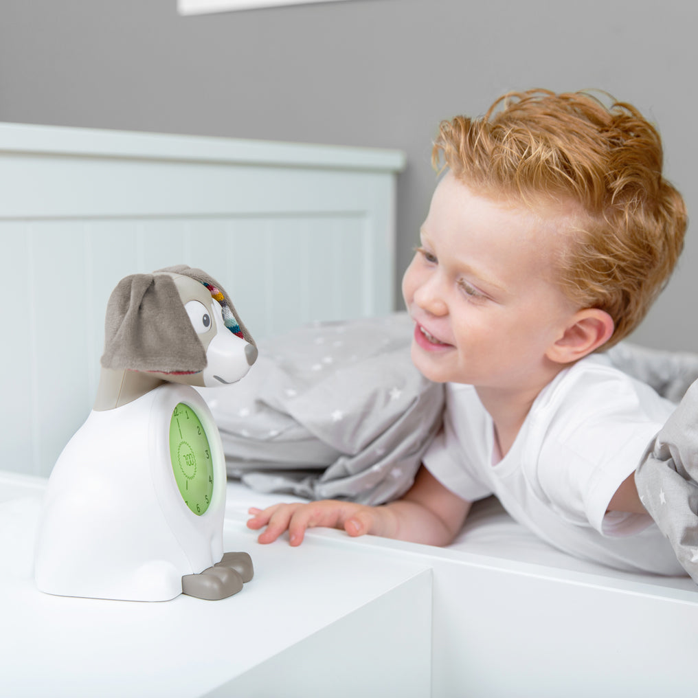 Accompagnateur de sommeil enfant veilleuse éducative Davy avec enfant