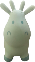 Animal sauteur bébé Skippy en plastique avec oreilles couleur verte vu de face