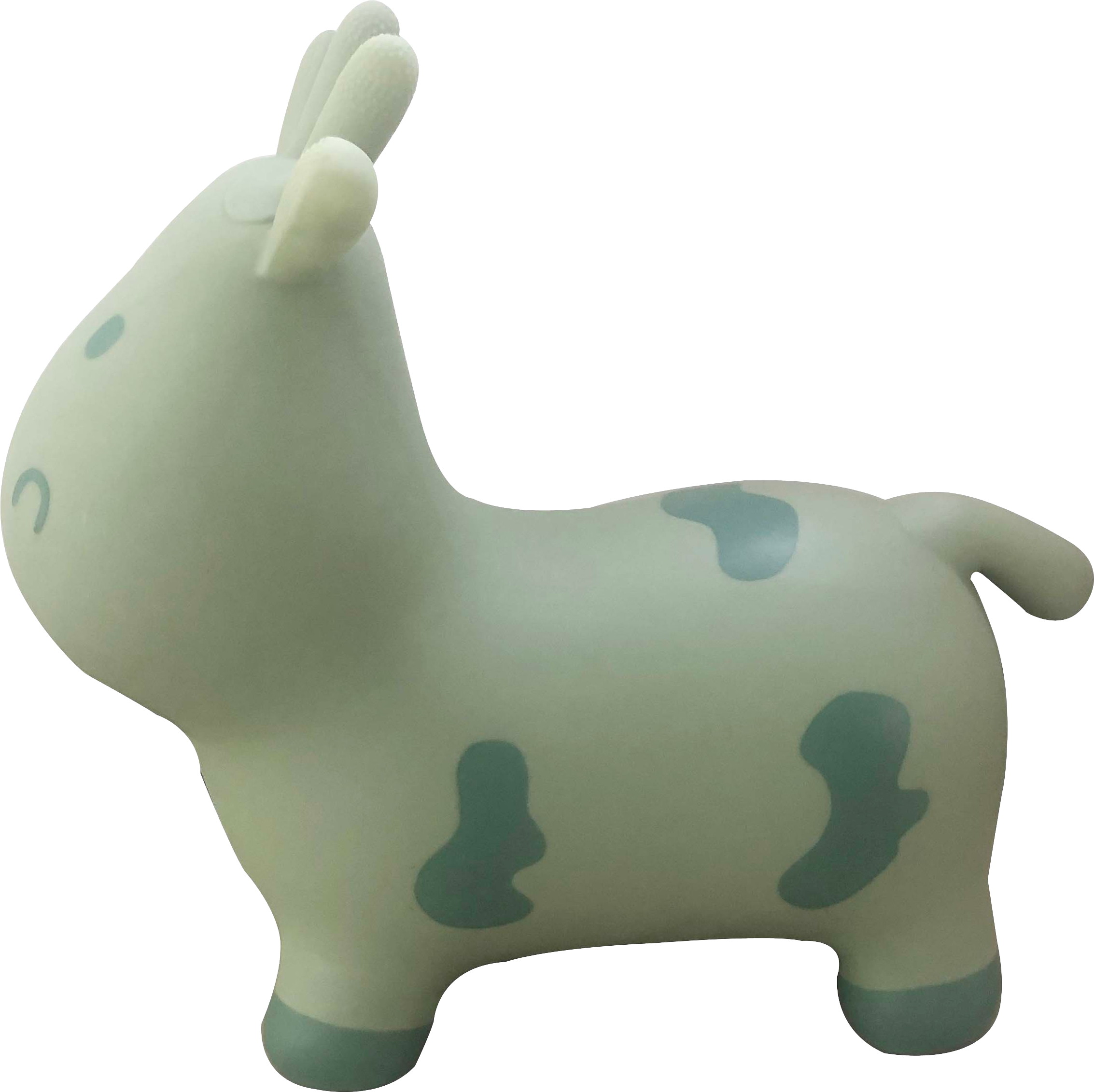 Animal sauteur bébé Skippy en plastique avec oreilles couleur verte vue latérale