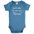 Body bébé avec message humour pour maman en coton