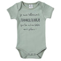 Body bébé avec message humour et tendresse en coton pour petit garçon