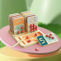 Jeu éducatif enfant chiffres bois arbres fruitiers