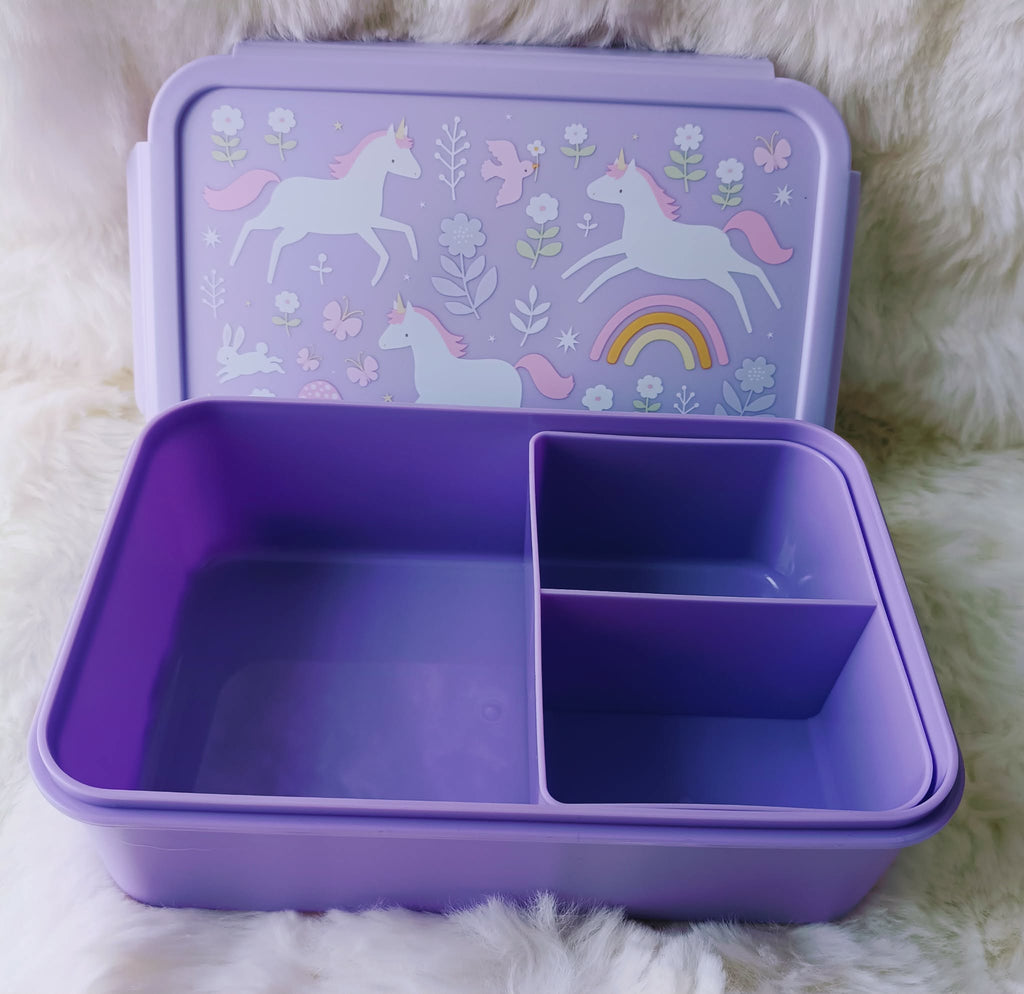 Boîte à tartine enfant motif licorne
