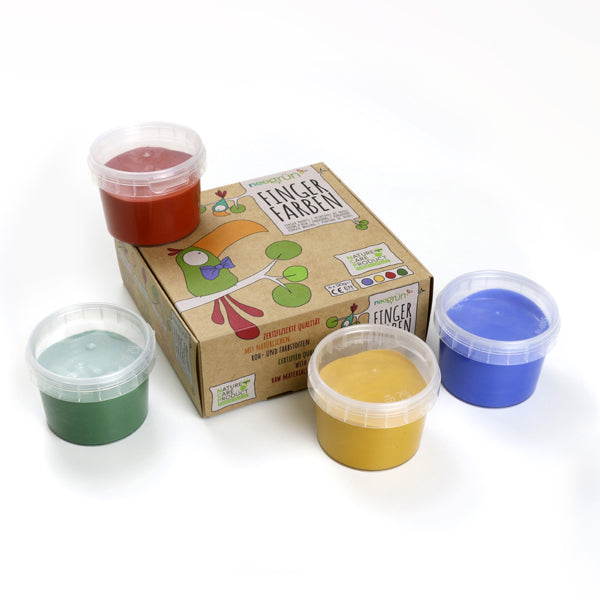 Coffret créatif Aki pour enfant avec peinture naturelle et végane vue du dessus