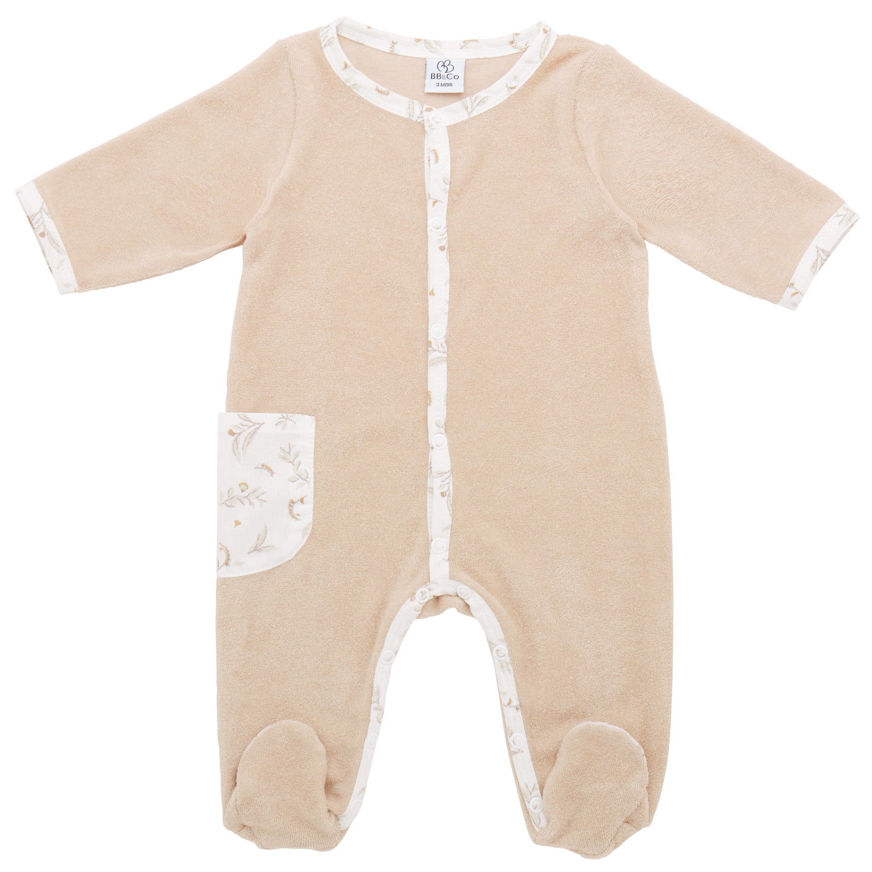 Pyjama dors-bien bébé en éponge doux pour nouveau-né Daydream