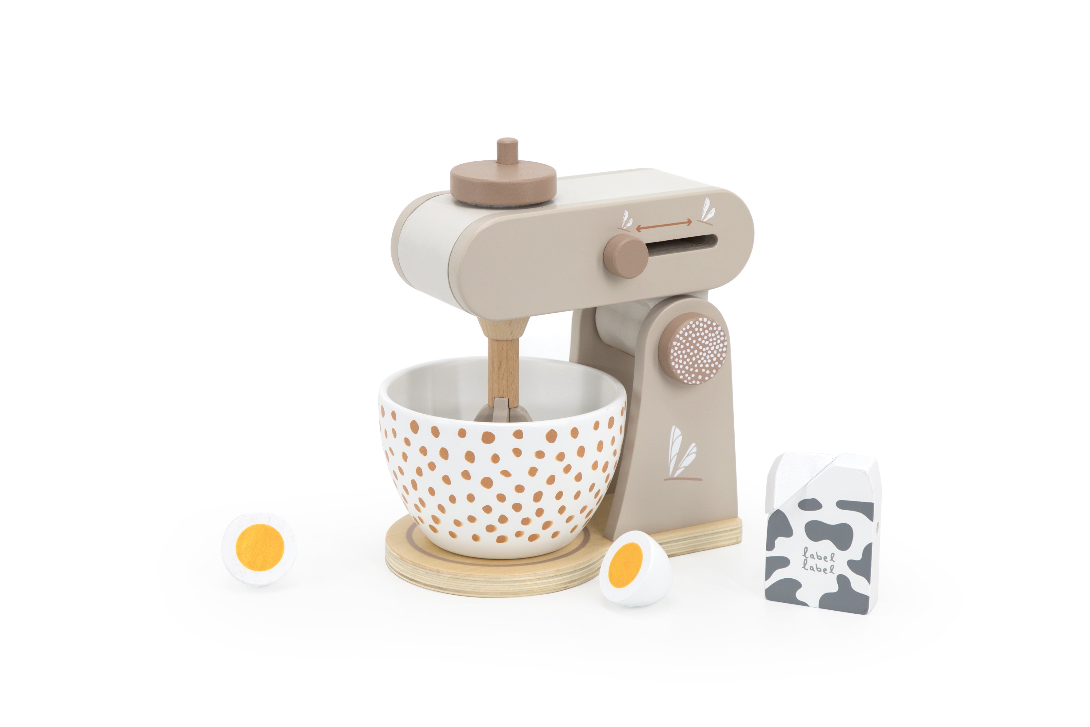 Robot culinaire enfant en bois avec accessoires cuisine