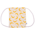 Sac à dos enfant en coton imprimé avec bretelles tressées motifs bananes