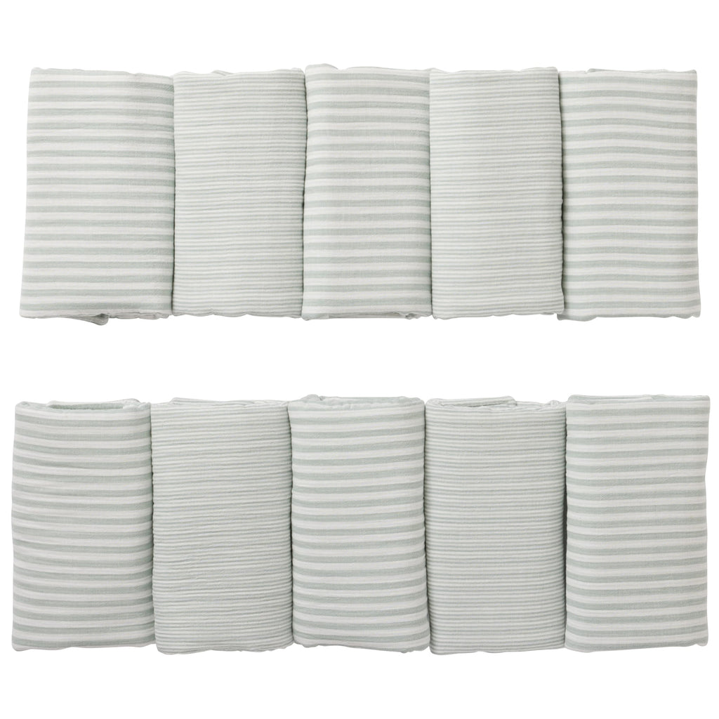 Tour de lit bébé modulable avec éléments à fixer Soft Stripes recto